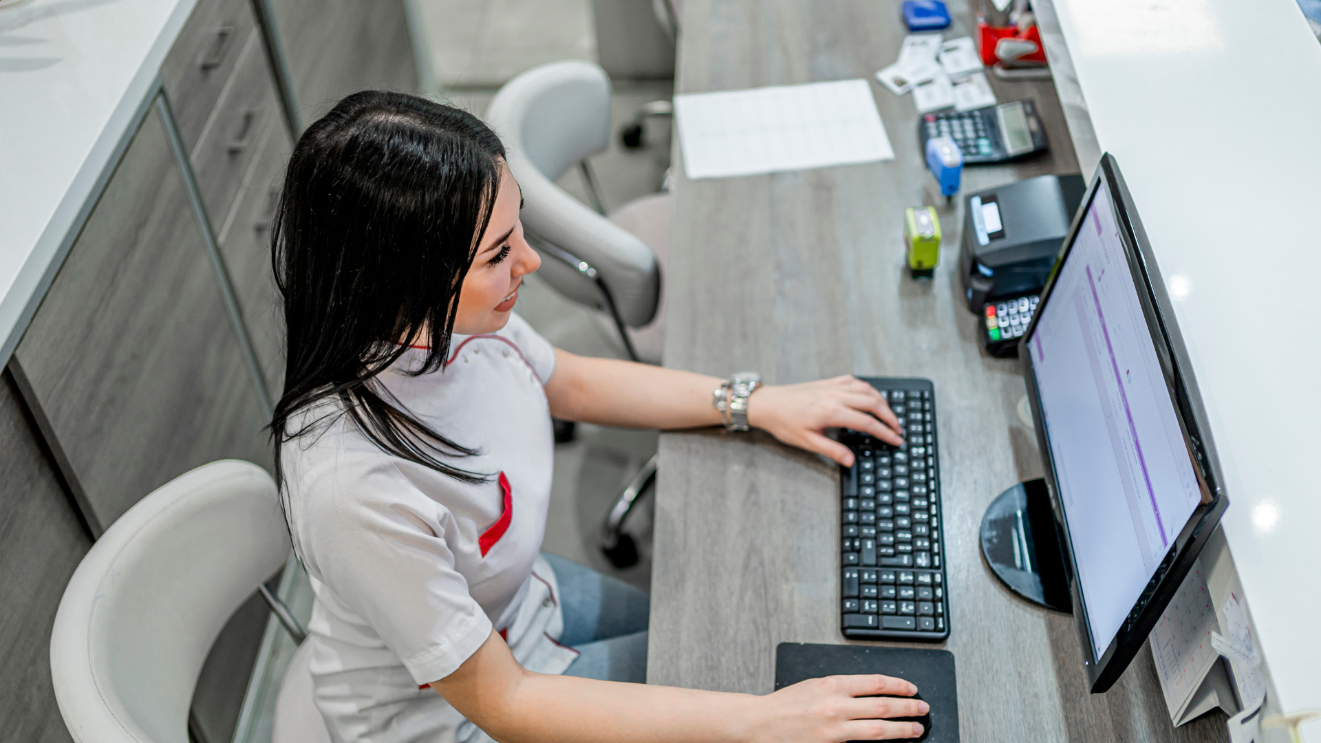 Recepção e área de convivência